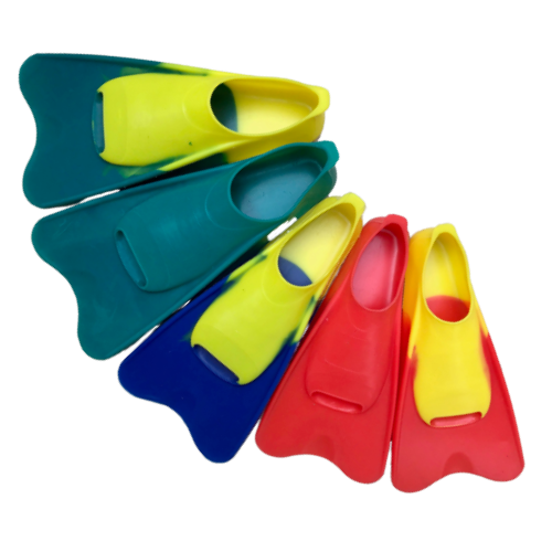 Dual-tone colour rubber fin