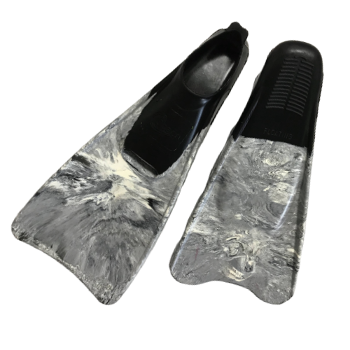 Marbleised colour rubber fin